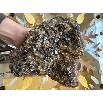 Stunning hessonite garnet cluster from Washington State
