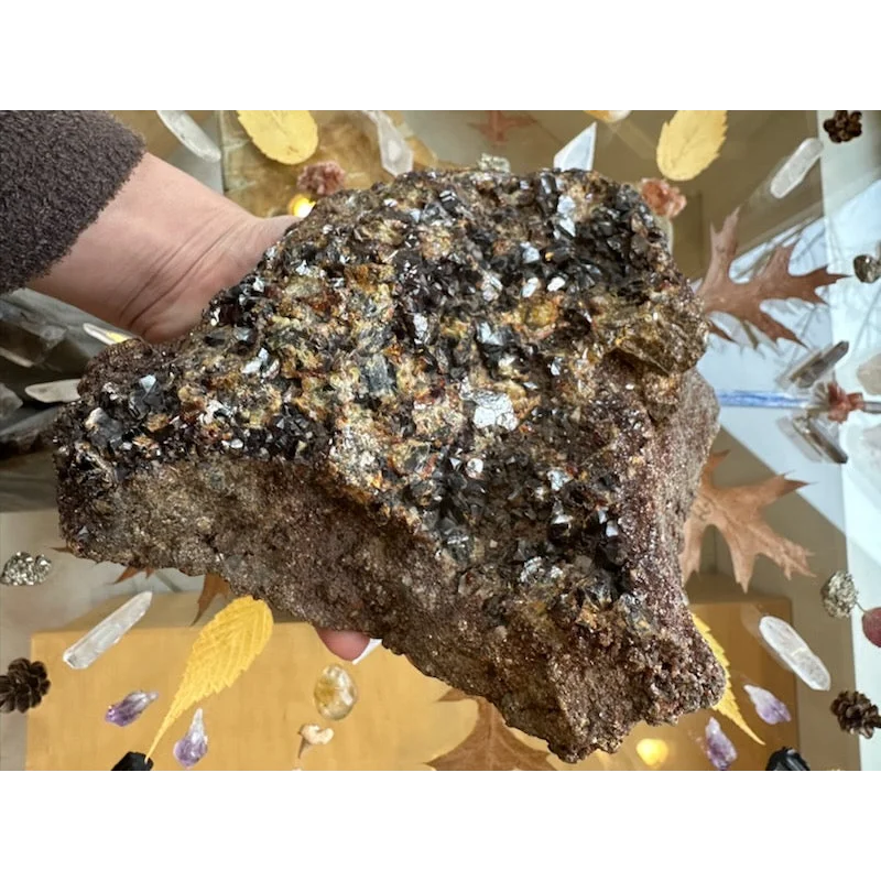Stunning hessonite garnet cluster from Washington State