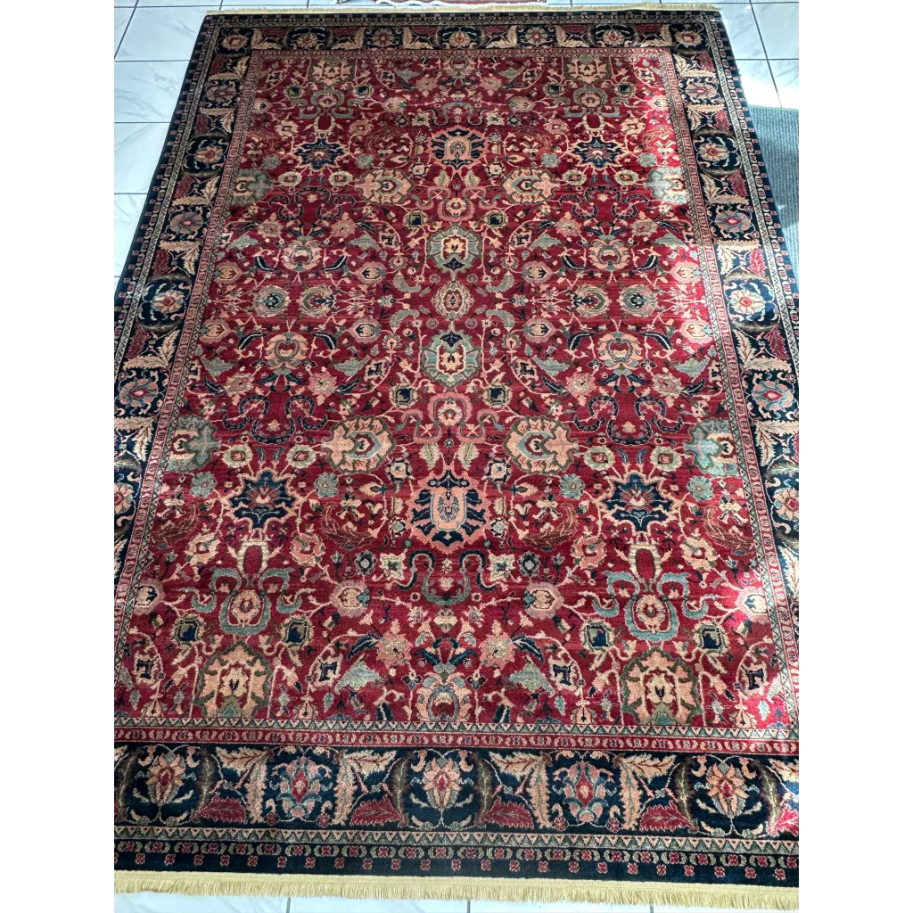 Karastan Samovar Teawash wool rug in muted pink and ivory tones excellent condition