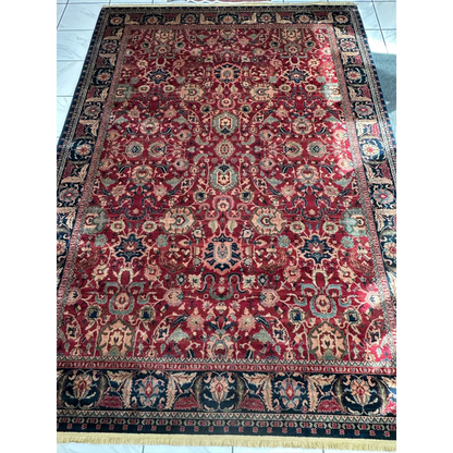 Karastan Samovar Teawash wool rug in muted pink and ivory tones excellent condition