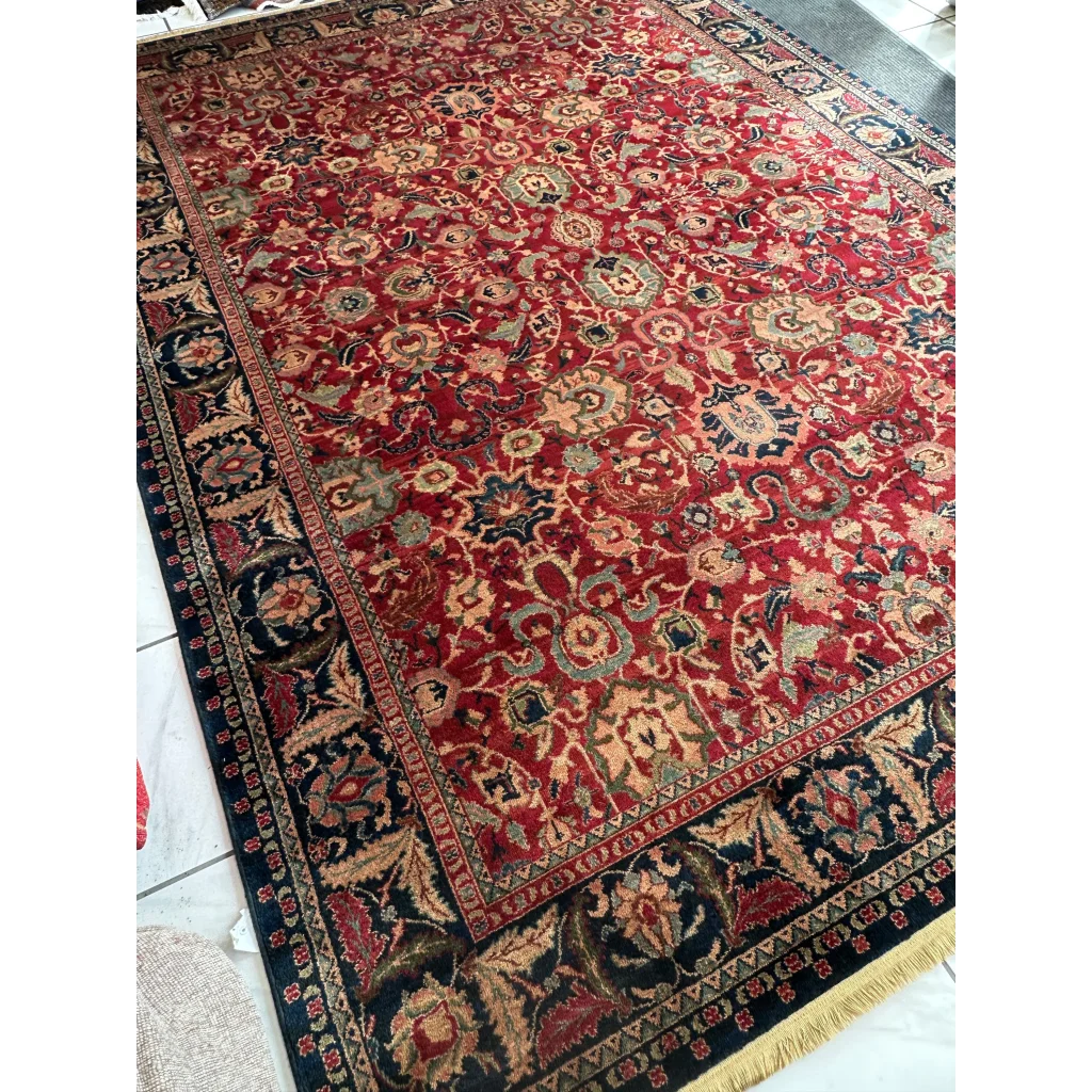 Karastan Samovar Teawash 902 wool rug with Persian floral pattern excellent condition
