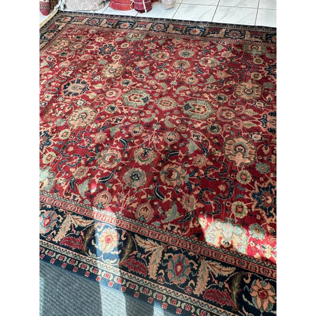 Stunning Karastan Samovar Teawash red Persian wool rug in excellent condition
