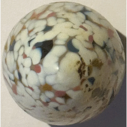 Colorful speckled Kosta Boda glass marble from Stunning Kosta Boda Glass Egg collection