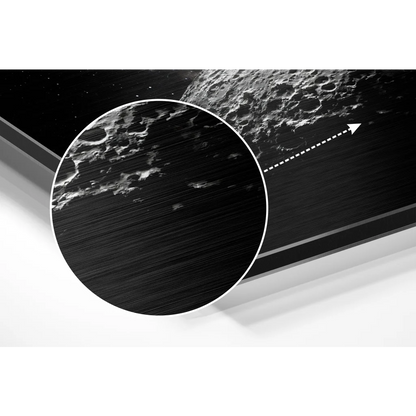 Stunning Lunar Eclipse Brushed Aluminium Dibond Wall Art | Modern Wall Art Decor | vintageantiquesgifts.com