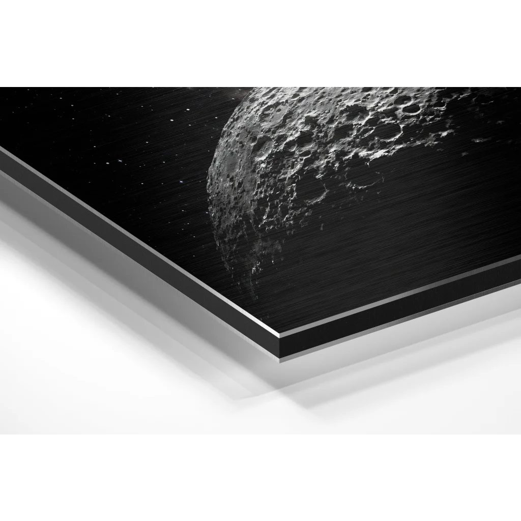 Stunning Lunar Eclipse Brushed Aluminium Dibond Wall Art | Glass Wall Art Print | vintageantiquesgifts.com