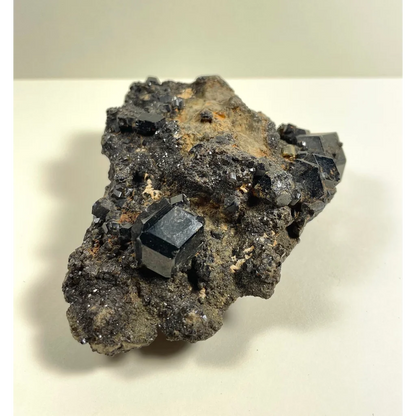 Stunning melanite garnet cluster from Mali Africa on pyrite matrix