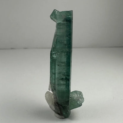 Stunning translucent emerald indicolite tourmaline crystal from Africa