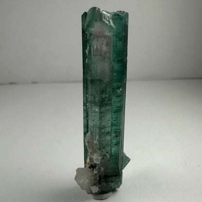 Stunning translucent emerald indicolite tourmaline crystal from Africa