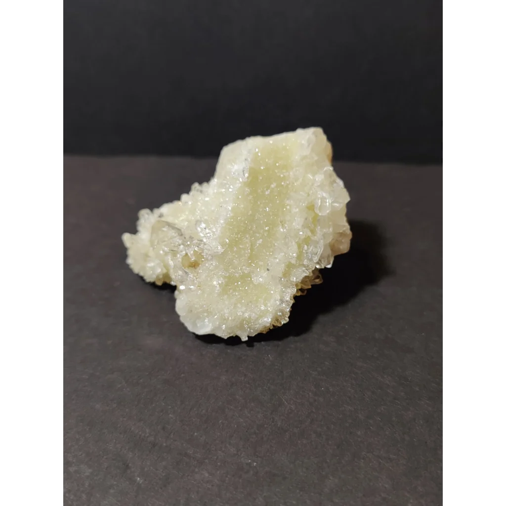 Stunning pale yellow quartz crystal cluster from India