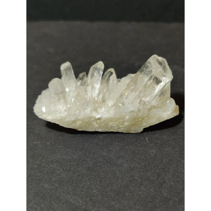 Stunning pale yellow quartz crystal cluster from India