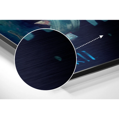 Samsung Galaxy S20 Ultra screen protector on brushed aluminium dibond