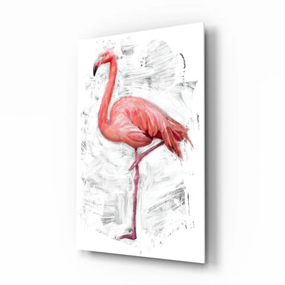 Stunning pink flamingo canvas wall art print