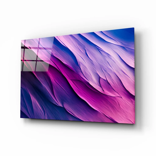 Stunning purple blue abstract glass wall art for Samsung Galaxy S21 Ultra