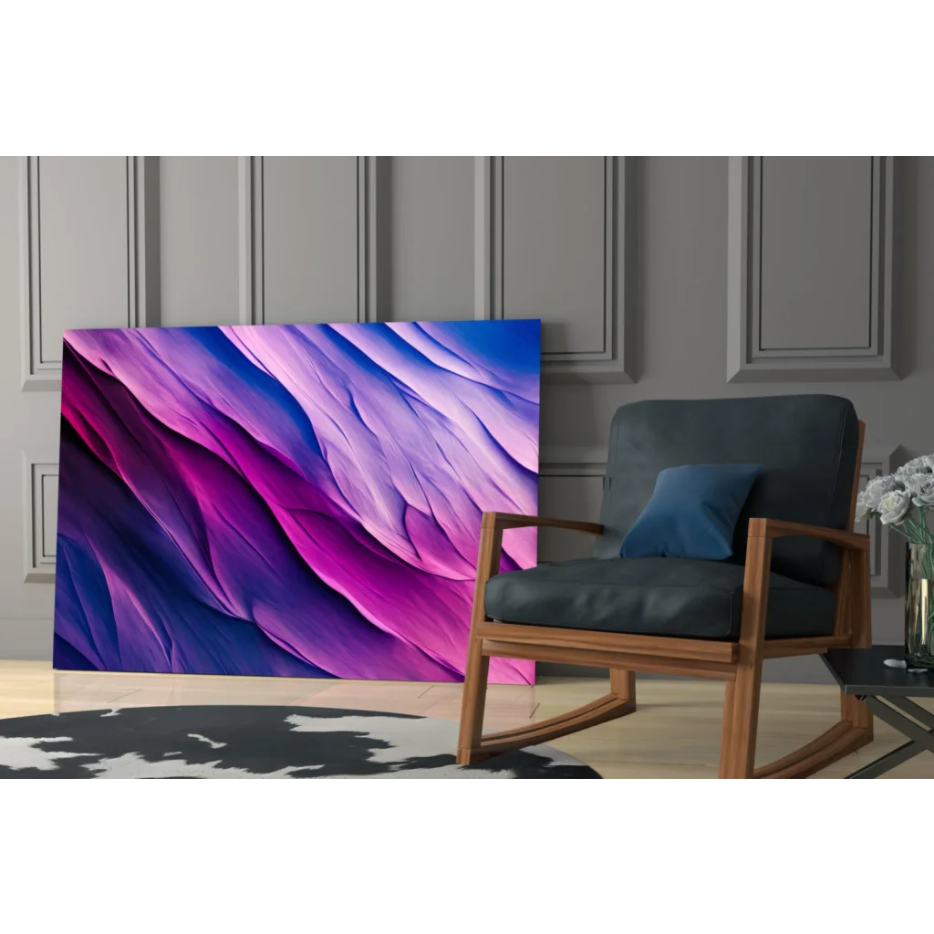 Stunning purple blue glass wall art print for Samsung Galaxy S21 Ultra