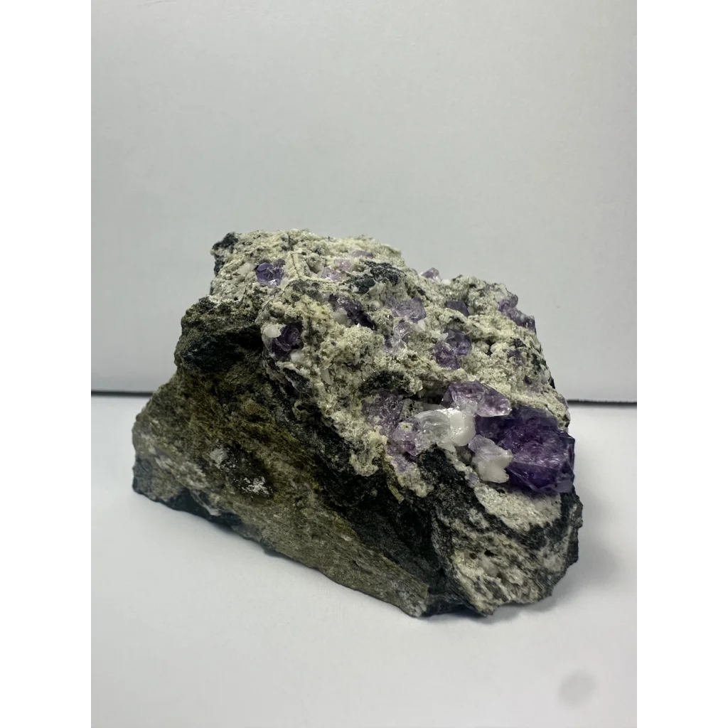 Stunning purple fluorite clusters on natural matrix from China