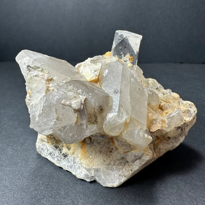 Stunning clear quartz crystal cluster from Skardu, Pakistan