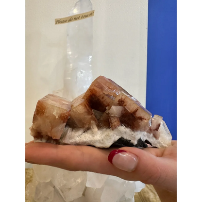 Stunning red apophyllite crystal cluster from Pune, India