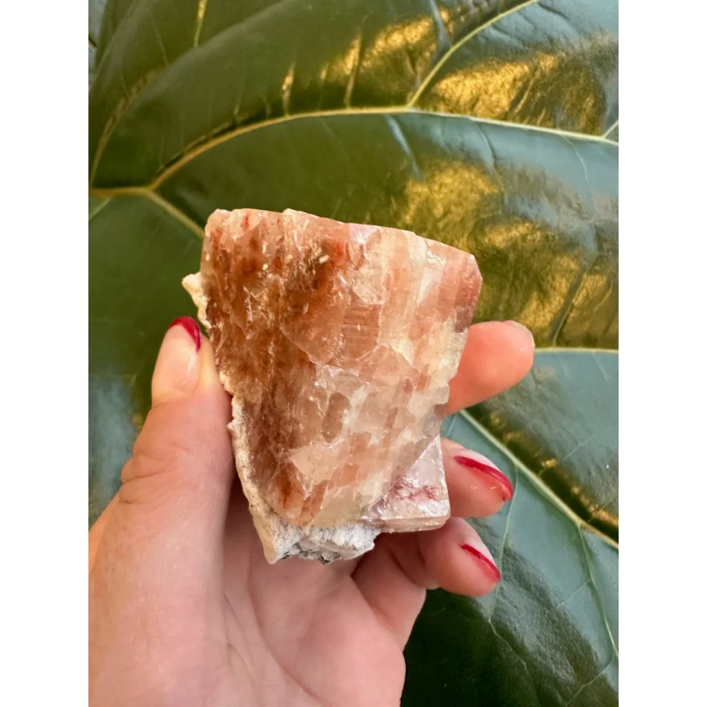 Stunning red apophyllite cube with stilbite from India