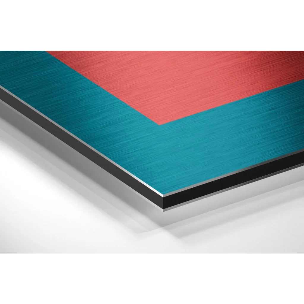 Glass Wall Art Stunning teal coral bust art on brushed aluminium dibond print