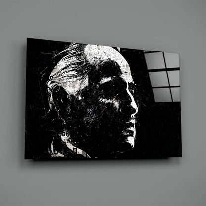 Stunning black and white textured portrait wall art on canvas