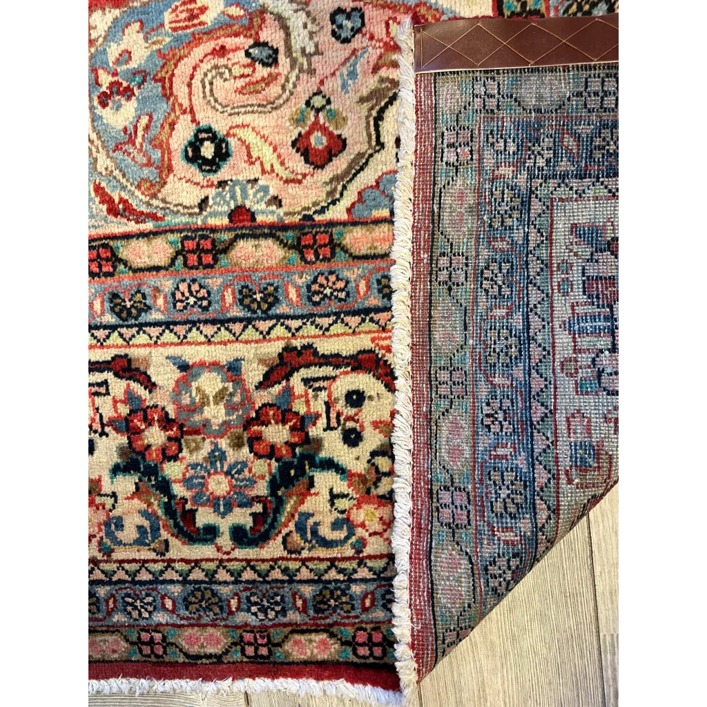 Vintage 1950s Persian Mahal rug with intricate floral patterns