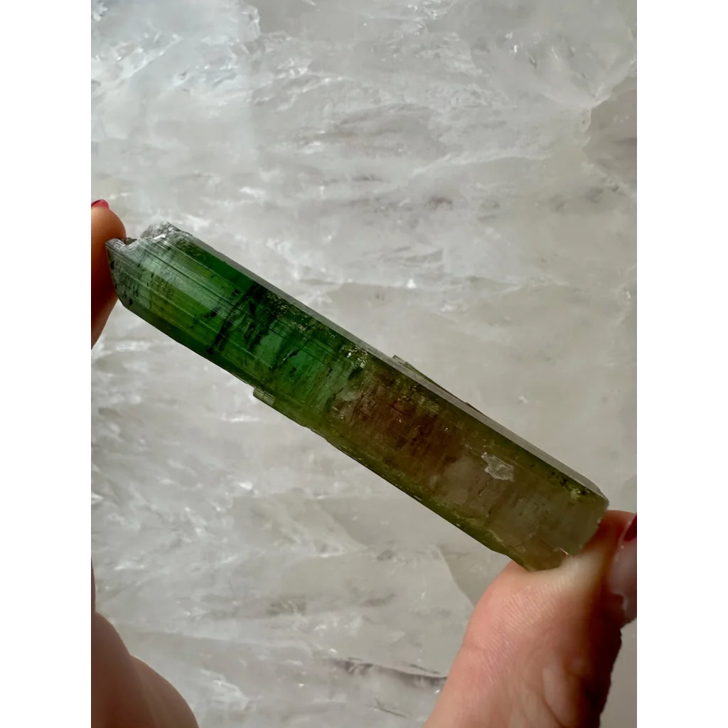 Vibrant watermelon tourmaline Paprok crystal from Afghanistan