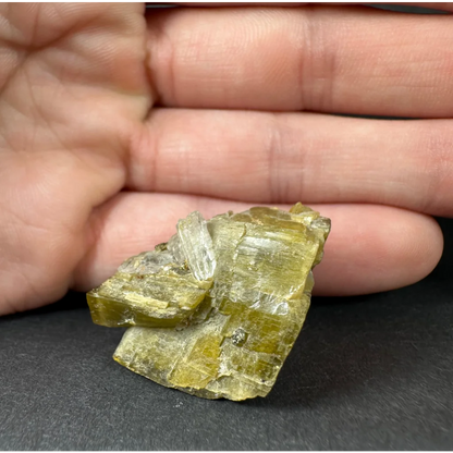 Stunning translucent yellow-green diamond quartz crystal specimen