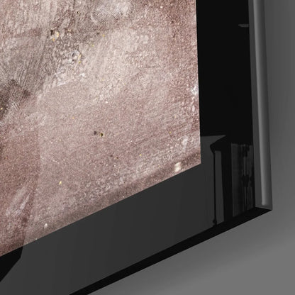 Stunning yellow leaf glass wall art in sleek black frame