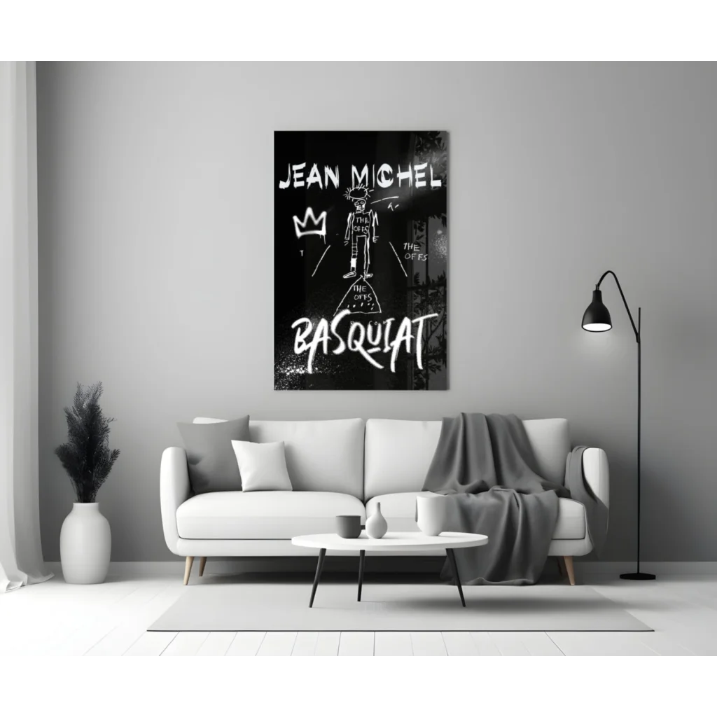 Basquiat Graffiti Style Canvas Wall Art Print | Modern Wall Art Decor | vintageantiquesgifts.com