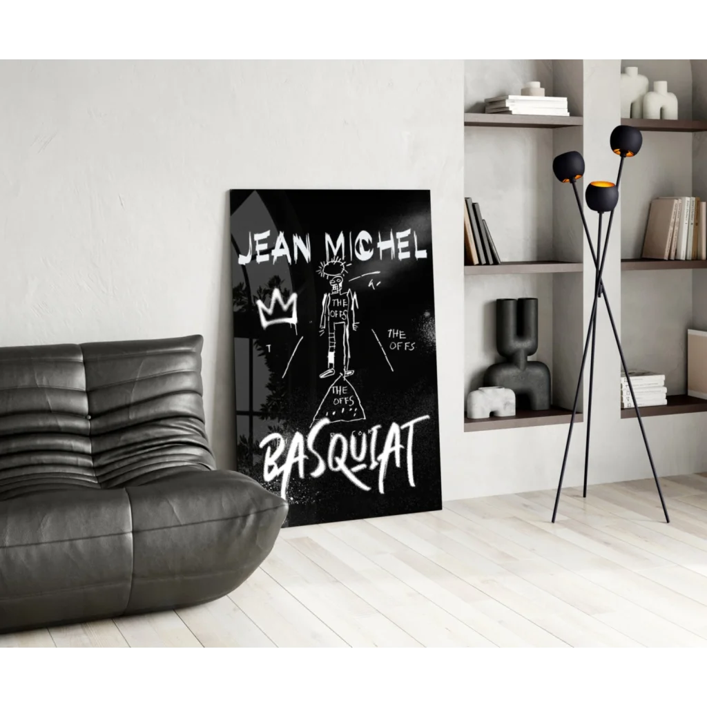 Basquiat graffiti style canvas wall art print