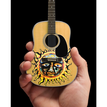 Sublime Sun Logo Miniature Guitar by Axe Heaven® with sun face design