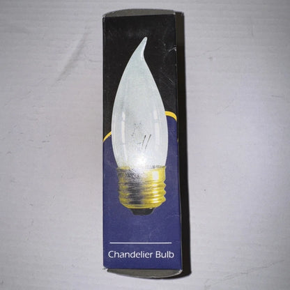 Sunlite 40w flame 120v candelabra clear teardrop bulb with gold base
