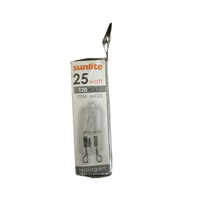 Sunlite incand light Q20/CL/GY6/12V 25W halogen bulb in clear glass pack
