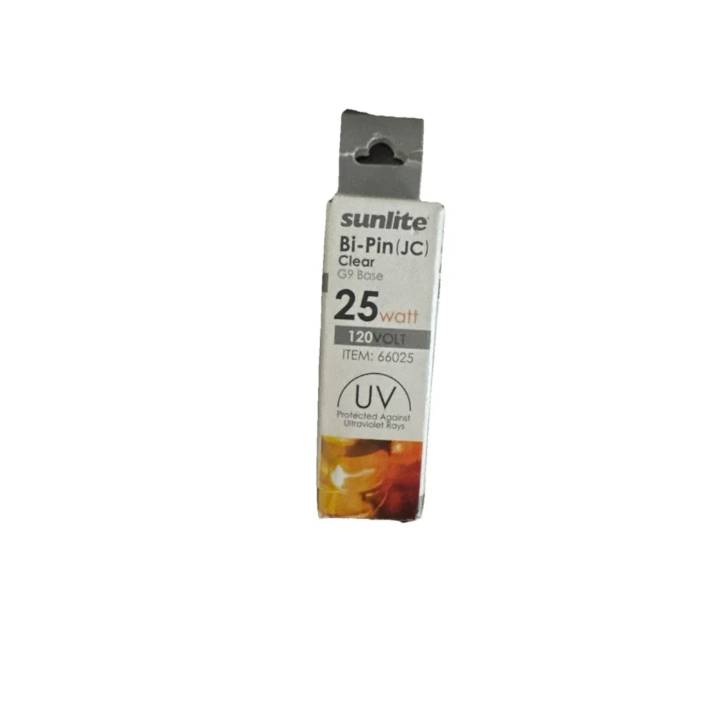 Sunlite incand light Q20/CL/GY6/12V 25W 12V clear bi-pin bulb