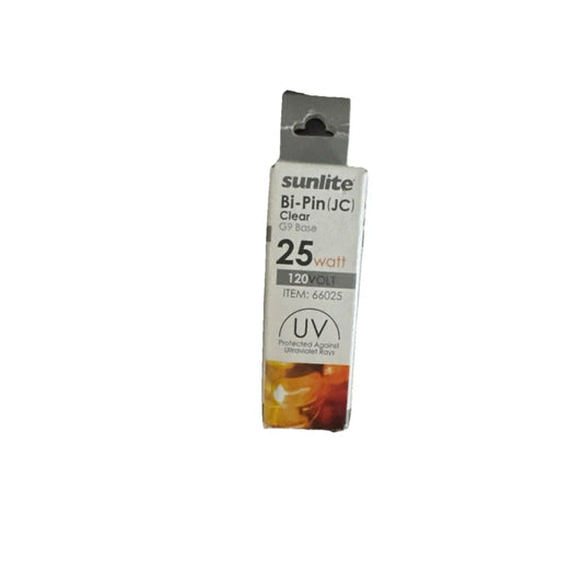 Sunlite incand light Q20/CL/GY6/12V 25W 12V clear bi-pin bulb