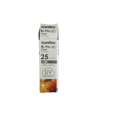 Sunlite incand light Q20/CL/GY6/12V 25W clear bi-pin G9 bulb in packaging