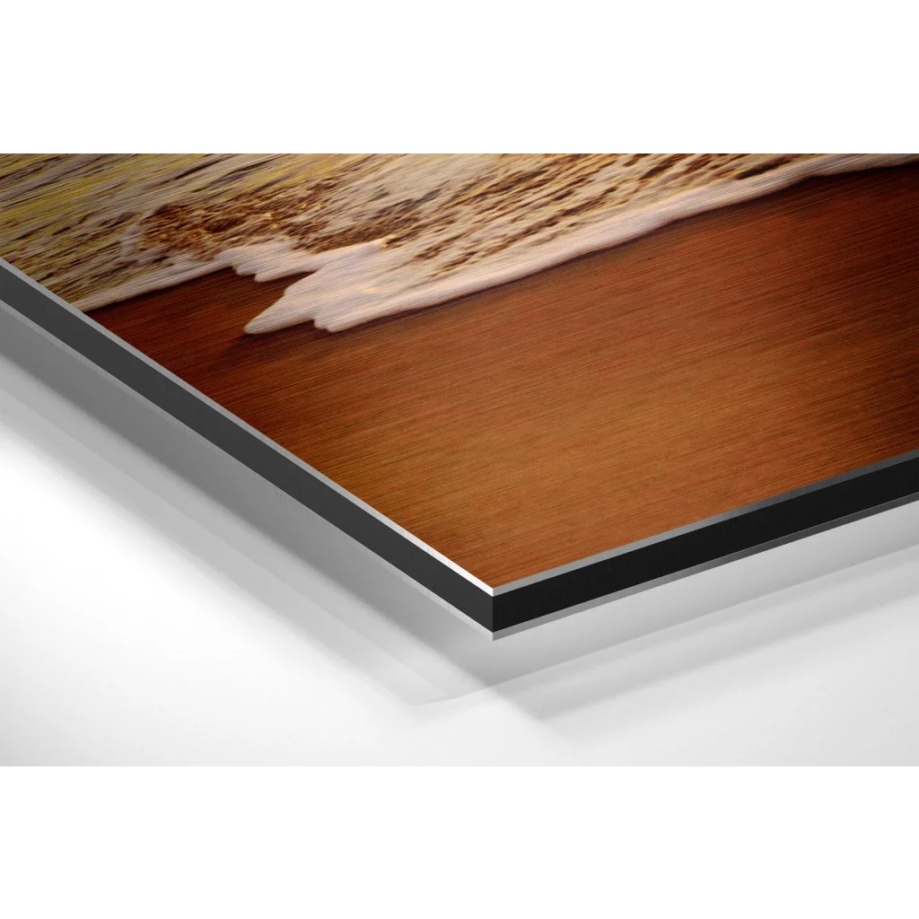 Stunning Brushed Aluminium Dibond Ocean Wave Wall Art | Glass Wall Art Print | vintageantiquesgifts.com