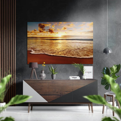 Stunning Brushed Aluminium Dibond Ocean Wave Wall Art | Insigneart USA | vintageantiquesgifts.com