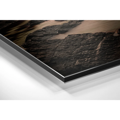 Stunning Brushed Aluminium Dibond Rugged Terrain Wall Art | Glass Wall Art Print | vintageantiquesgifts.com