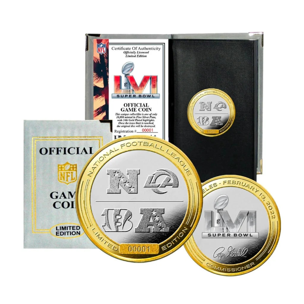 2021 Super Bowl LVI limited edition NFL flip coin, individually numbered