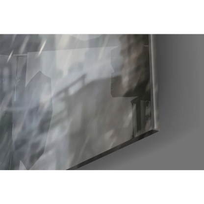 Superman Red Cape Rain Wall Art on Samsung QLED TV Screen