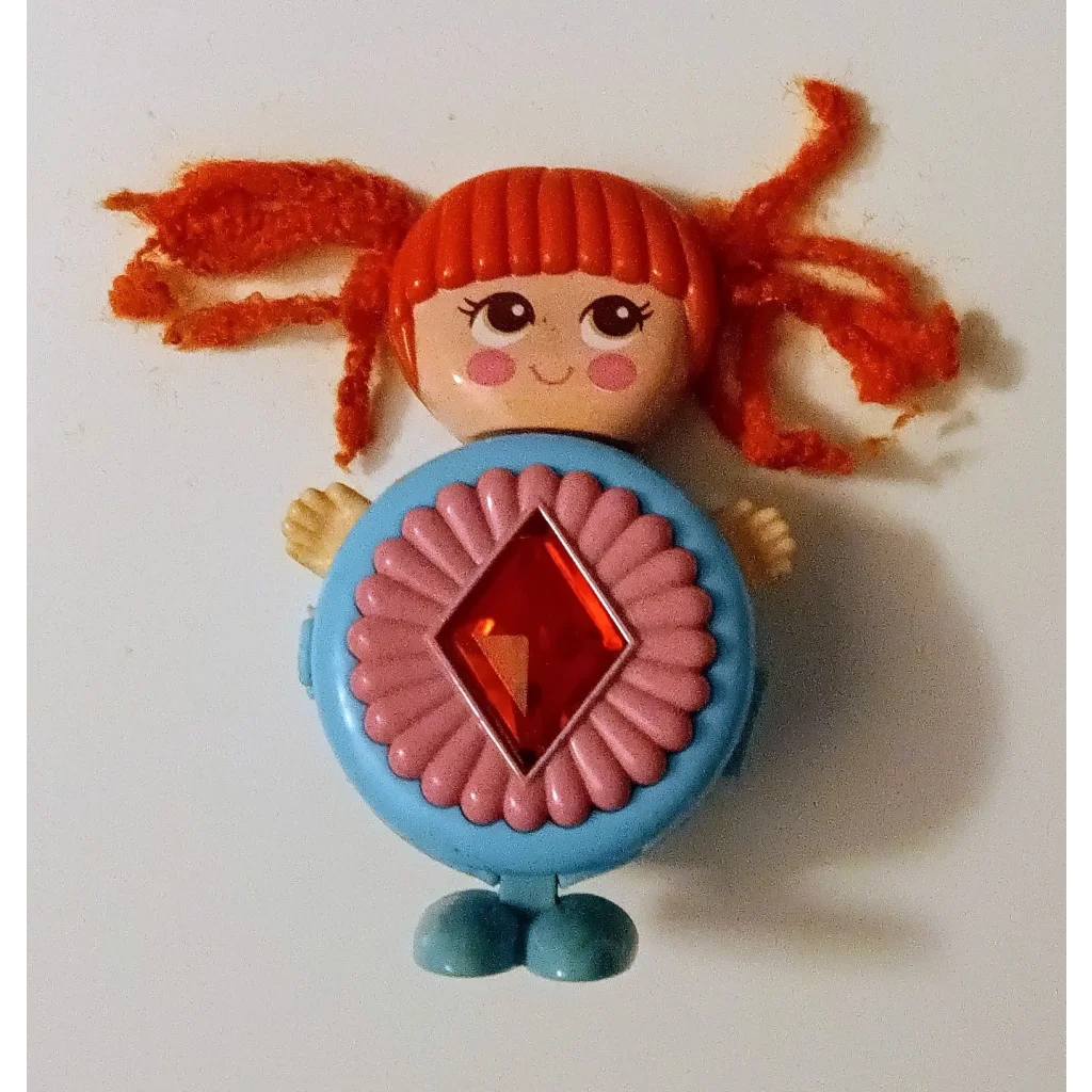 Vintage Pippi Longstocking sweet secrets charm toy with red hair