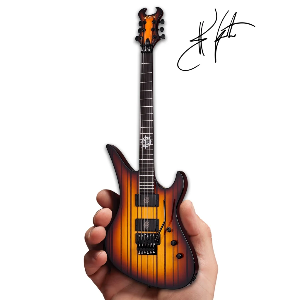 Synyster Gates mini guitar by Axe Heaven® with adjustable A-frame stand