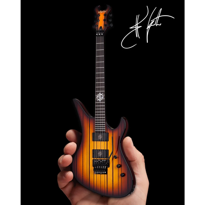 Synyster Gates sunburst mini guitar by Axe Heaven® with adjustable A-frame stand