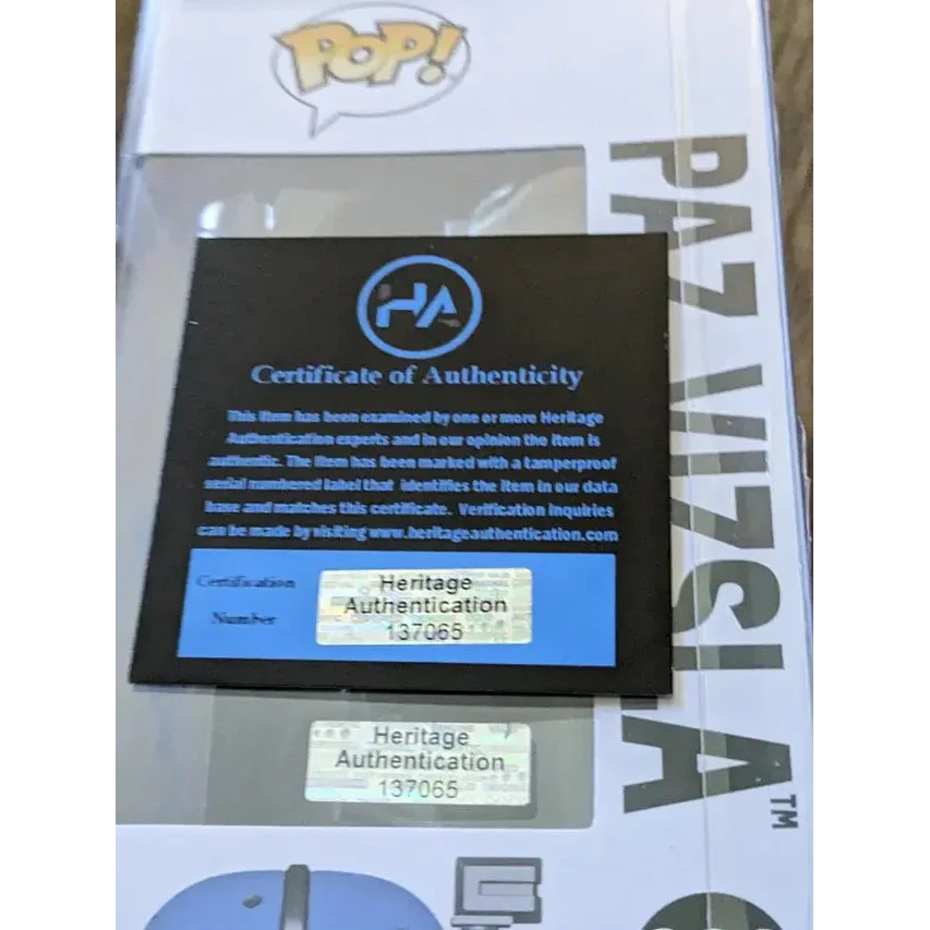 Funko Pop Tait Fletcher Autographed Paz Vizsla with Certificate of Authenticity