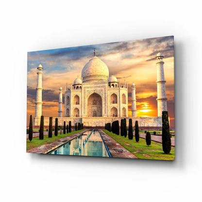 Stunning Taj Mahal Sunset Wall Art Canvas Print | Insigneart USA | vintageantiquesgifts.com