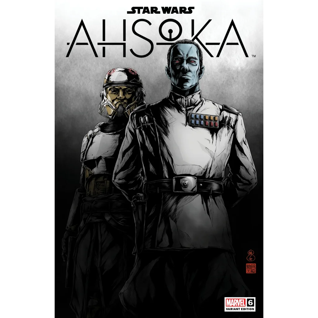 Black and white Star Wars comic cover from Takashi Okazaki limited edition