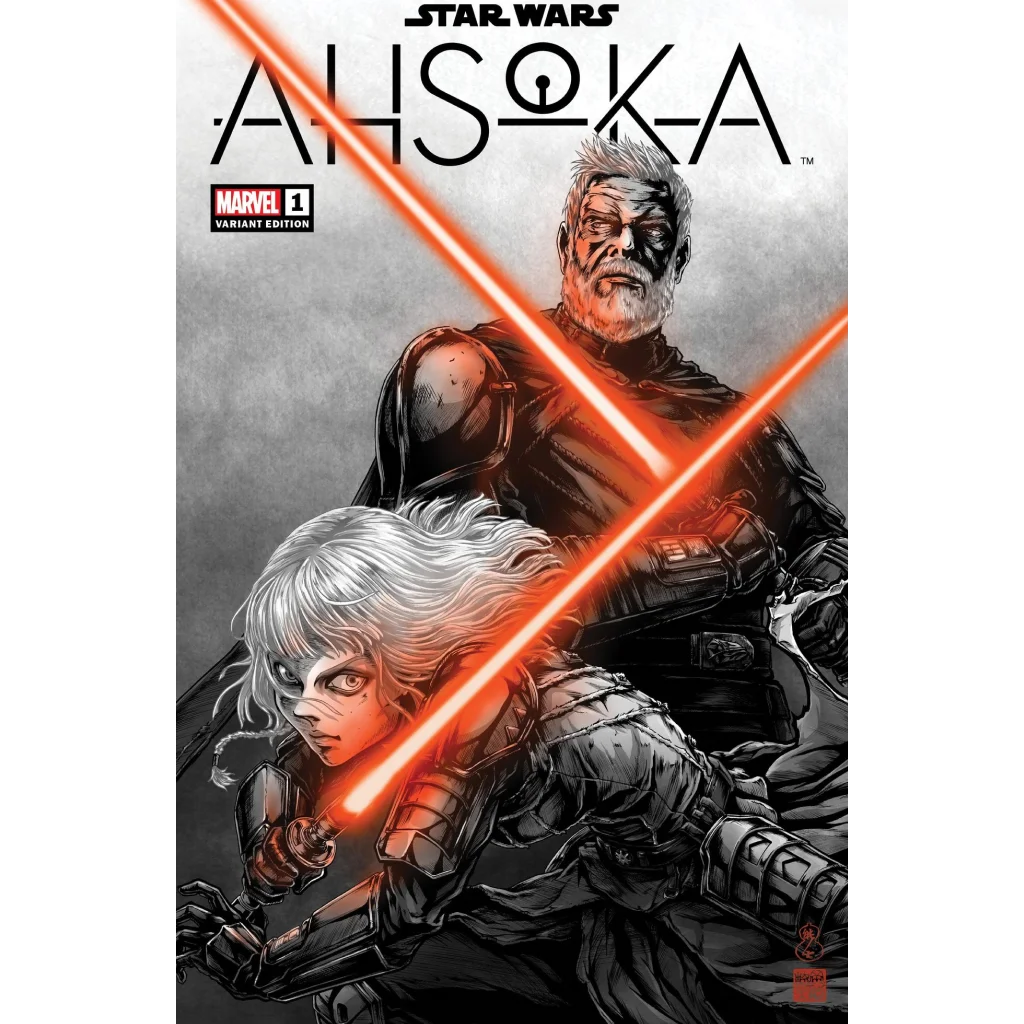 Takashi Okazaki limited edition comic cover with red lightsaber
