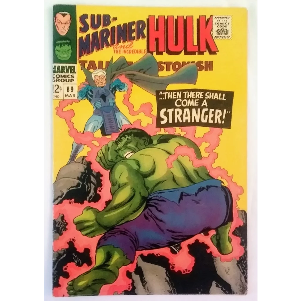Vintage 1967 Marvel Comics Hulk cover from Tales to Astonish #89