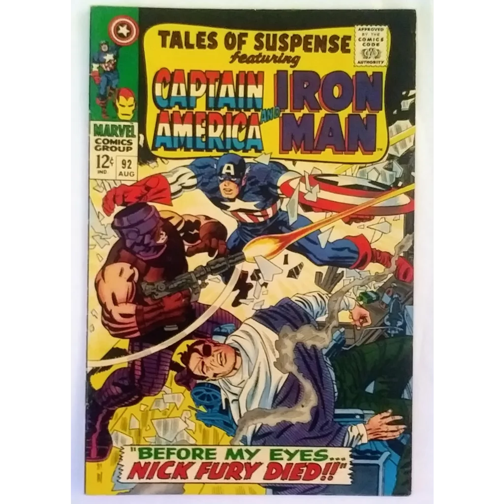 1967 Marvel Comics Tales of Suspense #92 Captain America Iron Man